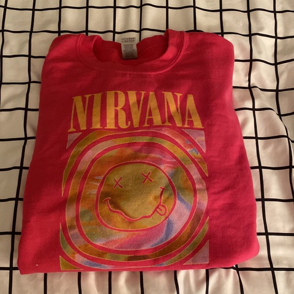 Nirvana hot pink sweatshirt - Picture 3 of 4
